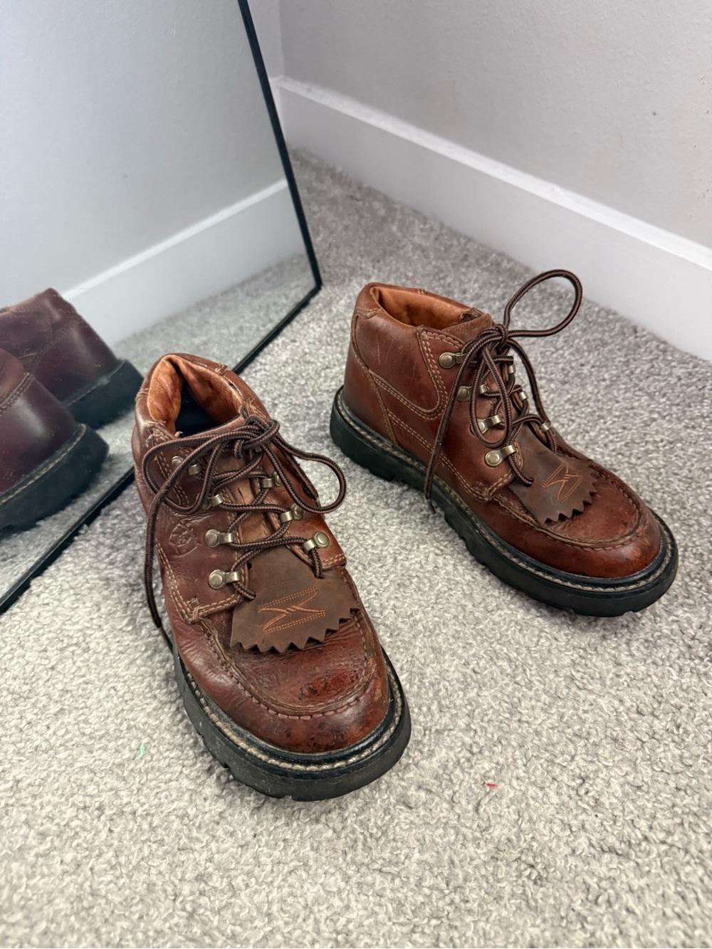Ariat Lace Up Ankle High Boots
